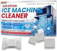 Lot de 12 nettoyants pour machine à glaçons, compatibles avec Opal, nettoyant pour machine à glaçons, tablettes de nettoyage très efficaces, détartrant pour comptoir, machines à glaçons