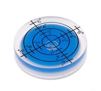 Lot de 12 niveaux à bulles circulaires ronds de 32 mm avec couleurs fluorescentes jaune-vert, bleu et blanc pour outils de mesure et de mise en page professionnels