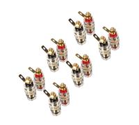 Lot de 12 nouveaux connecteurs pour haut-parleur d'amplificateur, fiche banane de 4 mm