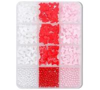 Lot de 12 nœuds 3D en résine pour décoration d'ongles