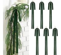 Lot de 12 nœuds décoratifs en velours pour sapin de Noël et décoration d'intérieur avec matériau en velours et style vintage classique (vert)