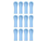 Lot de 12 -oreilles de rechange en silicone - de rechange pour nettoyeur d'oreille visuel - Compatibles avec appareil photo otoscope - Pour retirer le cérumen - Doux et flexibles - Blanc