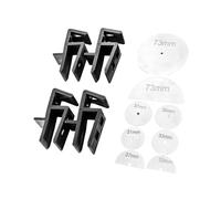Lot de 12 outils d'alignement de meubles avec poignée sûre - Pince ABS multi-usages pour une coupe précise et une installation d'armoire - Pinces de travail du bois adaptées aux débutants
