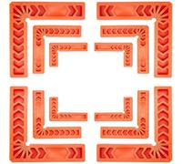 Lot de 12 outils de positionnement à angle droit de 90 degrés pour menuiserie - Outil de mesure d'angle ABS avec échelles métriques - Outil de charpentier essentiel pour couper et marquer des lignes