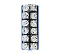 Lot de 12 outils de sculpture de bijoux en métal - Outil de gravure de bijoux - Texture en acier pour la fabrication de motifs et de texturation de bijoux