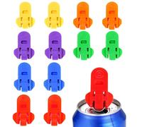 Lot de 12 ouvre-canettes, en plastique, pour cola, canettes, canettes, boissons, canettes, 5,4 x 3,4 cm