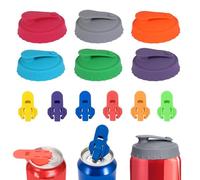 Lot de 12 ouvre-canettes manuels colorés et faciles à utiliser, bouchon de protection étanche pour onglet de coca pop, bière, couvercles réutilisables en plastique de qualité supérieure