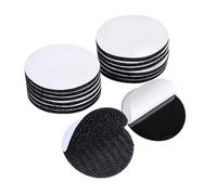 Lot de 12 paires de bandes auto-agrippantes à points auto-agrippants, 50 mm, dos adhésif puissant pour tapis antidérapants, tapis, bricolage et organisation de la maison, coussinets adhésifs double