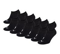 Lot de 12 paires de chaussettes Puma invisibles - Idéales pour baskets 39 noir