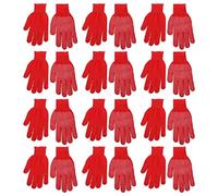 Lot de 12 paires de gants de travail en PVC avec points en caoutchouc sur un seul côté en polyester et coton