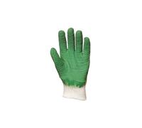 LOT DE 12 PAIRES DE GANTS LATEX CREPE VERT DOS AERE 3805 DE EUROTECHNIQUE