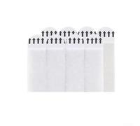 Lot de 12 paires de stickers muraux double face pour accrocher des cadres photo, des horloges et des décorations sur bois, métal, verre, etc. (16 x 70 mm)