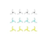 Lot de 12 Paires d'hélices PC 1611 à 3 pales, axe de 1,5 mm, compatibles avec Le Moteur sans balais LA 1102/0802SE du Drone Pavo Femto(12Pairs Mix Color)