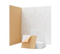 Lot de 12 panneaux acoustiques autocollants - Absorbeur acoustique - Isolation acoustique - Pour mur, porte, plafond, isolation acoustique - Haute densité - 30 x 26 x 0,9 cm