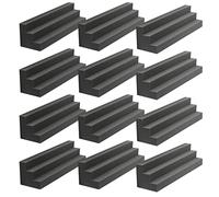 Lot de 12 panneaux acoustiques en mousse de 7,6 x 7,6 x 30,5 cm, panneaux acoustiques en mousse pour mur, panneaux d'isolation acoustique pour studio, maison ou cinéma