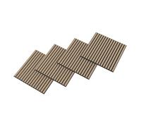 Lot de 12 panneaux acoustiques Vang 4,32 m² effet noyer, clair