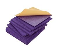 Lot de 12 panneaux muraux insonorisants en matériau ignifuge haute densité 9 mm d'épaisseur pour bureau, salon, home cinéma, studio (violet)