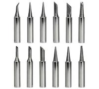 Lot de 12 Pannes de Soudure 900M en Cuivre Sans Plomb, Embouts Universels Multi-Formes pour Station de Soudage, Compatible Hakko, ERSA et Autres Fers à Souder