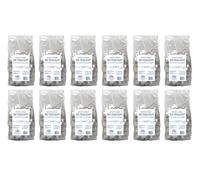 Lot de 12 paquets de 80 bougies chauffe-plat diamètre 3,6 cm hauteur 1,7 cm - Durée 3 heures - Cereria Di Giorgio - Pack de stock
