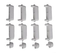 Lot de 12 pare-chocs de siège de toilette, coussinets antidérapants en plastique souple pour réduire le bruit, fermeture silencieuse du couvercle, convient aux toilettes standard, installation facile