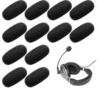 Lot de 12 pare-vent de rechange pour microphone et casque,microphone en mousse pour l'enseignement,les performances sur scène,les réunions
