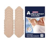 Lot de 12 patchs anti-transpiration sous les aisselles - 5 x 10 cm | Pansements absorbants anti-transpiration invisibles sous les aisselles