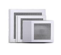 Lot de 12 patchs de réparation murale en aluminium pour cloison sèche - Tissu en fibre 4/6/8 - Patch en métal