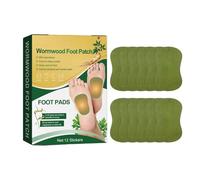 Lot de 12 patchs naturels de qualité supérieure pour soins des pieds - Arthrifuge apaisant à l'extrait d'armoise biologique pour la neuropathie et la fatigue musculaire - DtW017 - Lot de 12 pansements