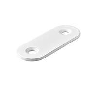 Lot de 12 Pattes d'assemblage acier blanc HETTICH L. 40 mm