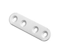 Lot de 12 pattes d'assemblage acier blanc HETTICH L. 60 mm