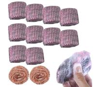 Lot de 12 pcs Tampon jex avec Savon jex Tampon Laine d'acier Nettoyage, Épurateur en,Éponges De Nettoyage Ménager pour Éliminer La Saleté