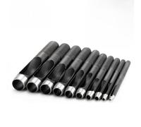 Lot de 12 perforatrices rondes en acier carbone traité thermiquement pour plus de durabilité, pour travaux manuels, ceintures, joints en caoutchouc, réparation de vinyle