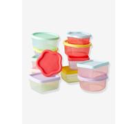 Lot de 12 petites boîtes de rangement en plastique rice en filet multicolore TU