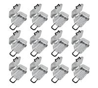 Lot de 12 petites boîtes de rangement transparentes pour perles et vis - En forme de valise - Pour bijoux