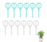 Lot de 12 petites boules d'arrosage automatiques pour plantes en pot - 13 x 5 cm - Pour arrosage des plantes en intérieur et en extérieur
