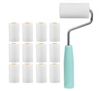 Lot de 12 petits rouleaux de peinture en mousse, avec étrier, mini rouleau de peinture murale, rouleau de peinture, rouleau de peinture, rouleau en mousse, pour travaux de peinture, peinture de