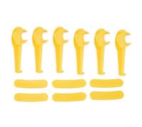 Lot de 12 pièces de démonte-pneus en nylon pour Duck Head RT Rim Protector Plastic Mount Demount Tool pour une protection sûre des roues délicates