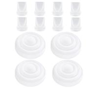 Lot de 12 Pièces Rechange pour Tire Lait Mom Cozy M5, 8 Valves à Bec de Canard et 4 Diaphragmes en Silicone Compatibles avec Momcozy M5