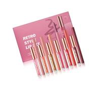Lot de 12 pierres à lèvres et huiles pour les lèvres - Outil cosmétique hydratant - Cadeau d'anniversaire ou de Noël - Cadeau de beauté pour filles
