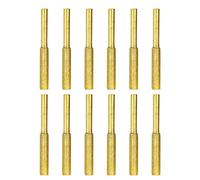 Lot de 12 pierres d'affûtage pour tronçonneuse Titanium Burr Malling Stone (4 mm, 4,8 mm, 5,5 mm) | Affûtage des roues pour outils rotatifs, fichier de lame de tronçonneuse, jeu de bavures de