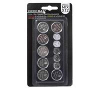 Lot de 12 piles bouton set - 5five