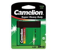 Lot de 12 piles green avec blister 4,5V 4,5 Volt 3R12 remplacent 3LR12 Camelion