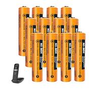 Lot de 12 Piles Rechargeables NIMH (1,2V) 750 mAh pour téléphone sans Fil Gigaset, AAA/Micro Batteries Rechargeables pour Panosonic
