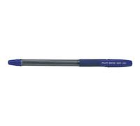 Lot de 12 Pilot - Stylo à bille Bps-Gp-Xb - pointe extra-large - corps cristal avec grip antidérapant et capuchon - encre bleue