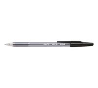 Lot de 12 Pilot - Stylo bille Bp-S-F rechargeable - pointe fine - corps plastique cristal avec capuchon - encre noire