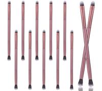 Lot de 12 pinceaux anti-cernes, applicateurs de fard à paupières, 2 en 1, double extrémité, pinceau anti-cernes, applicateur de maquillage sous les yeux, petit pinceau doux et ferme pointu pour