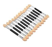 Lot de 12 pinceaux de maquillage de qualité supérieure - Double extrémité - Pour fard à paupières, éponge, applicateur de maquillage, cosmétiques, outils de beauté, Carry stone