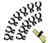 Lot de 12 pinces à bougie pour bouteille de champagne, support de bouteille pour cierges magiques, clip attache bouteille pour anniversaire, fête de mariage