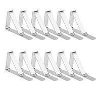 Lot de 12 pinces à nappe HobbyTech Inox