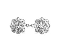 Lot de 12 pinces à pull vintage multifonctionnelles pour cardigan, couleur argent, style vintage, broche châle, motif feuille, accessoires de mode, pull, chemisier, One Size, Acrylique, Pas de pierre